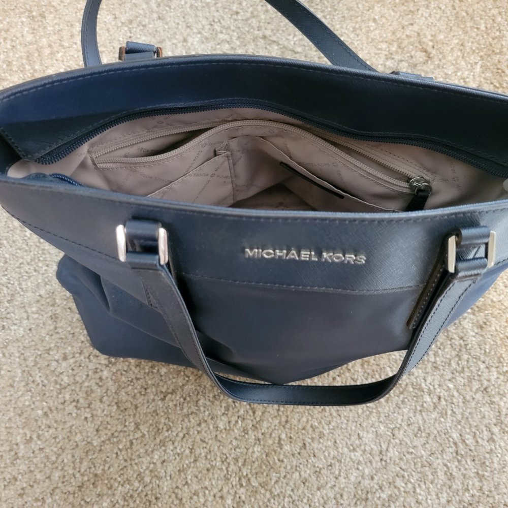 Navy blue Michael Kors purse